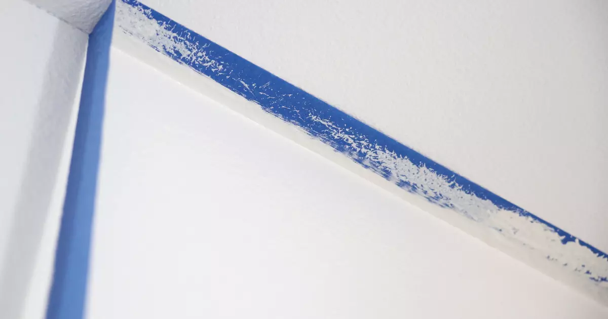 Allow Paint to Dry and Gently Remove the Tape for a Flawless Edge