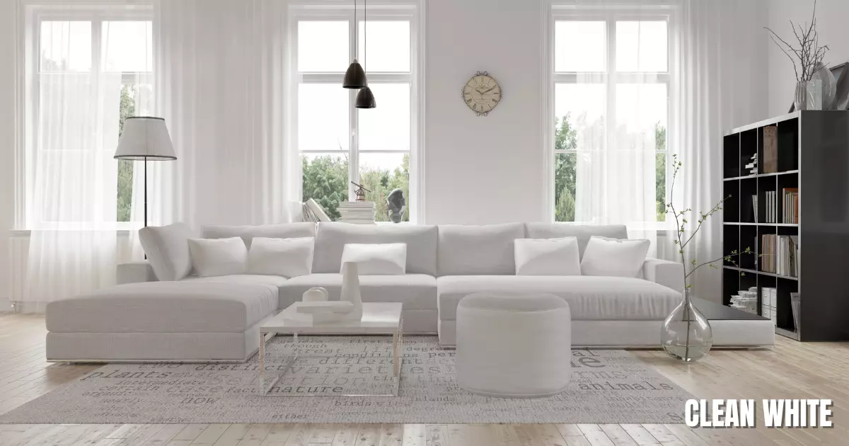 Clean White Interior Paint Color