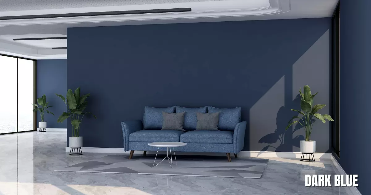 Dark Blue Interior Paint Color