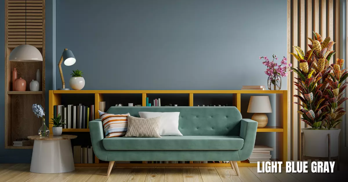 Light Blue Gray Interior Paint Color